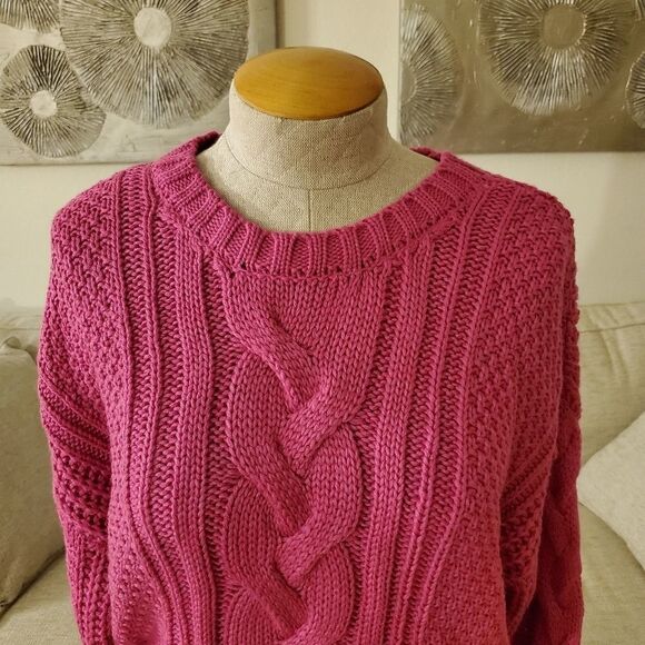 One A Mixed Knit Crew Neck Sweater - Picture 3 of 11